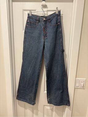 Vintage Y2K Leg Denim Jeans Size 26 women’s baggy pants
